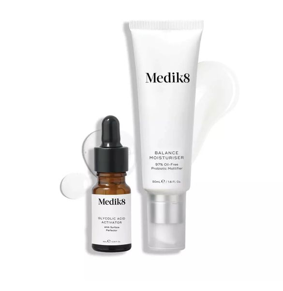 Безмасляный увлажняющий крем и сыворотка с кислотами АНА Medik8 Balance Moisturiser & Glycolic Acid Activator 000152 фото